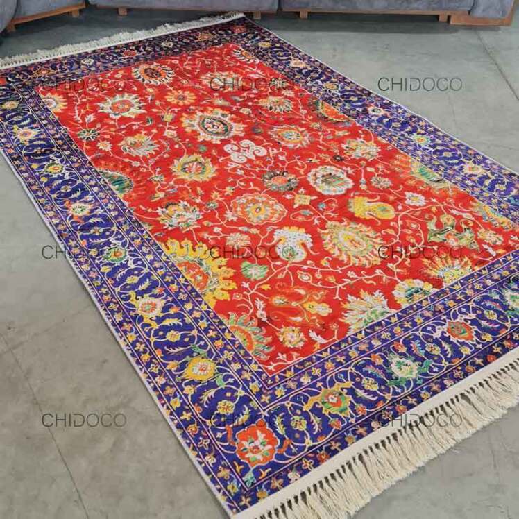 فرش ابریشم 