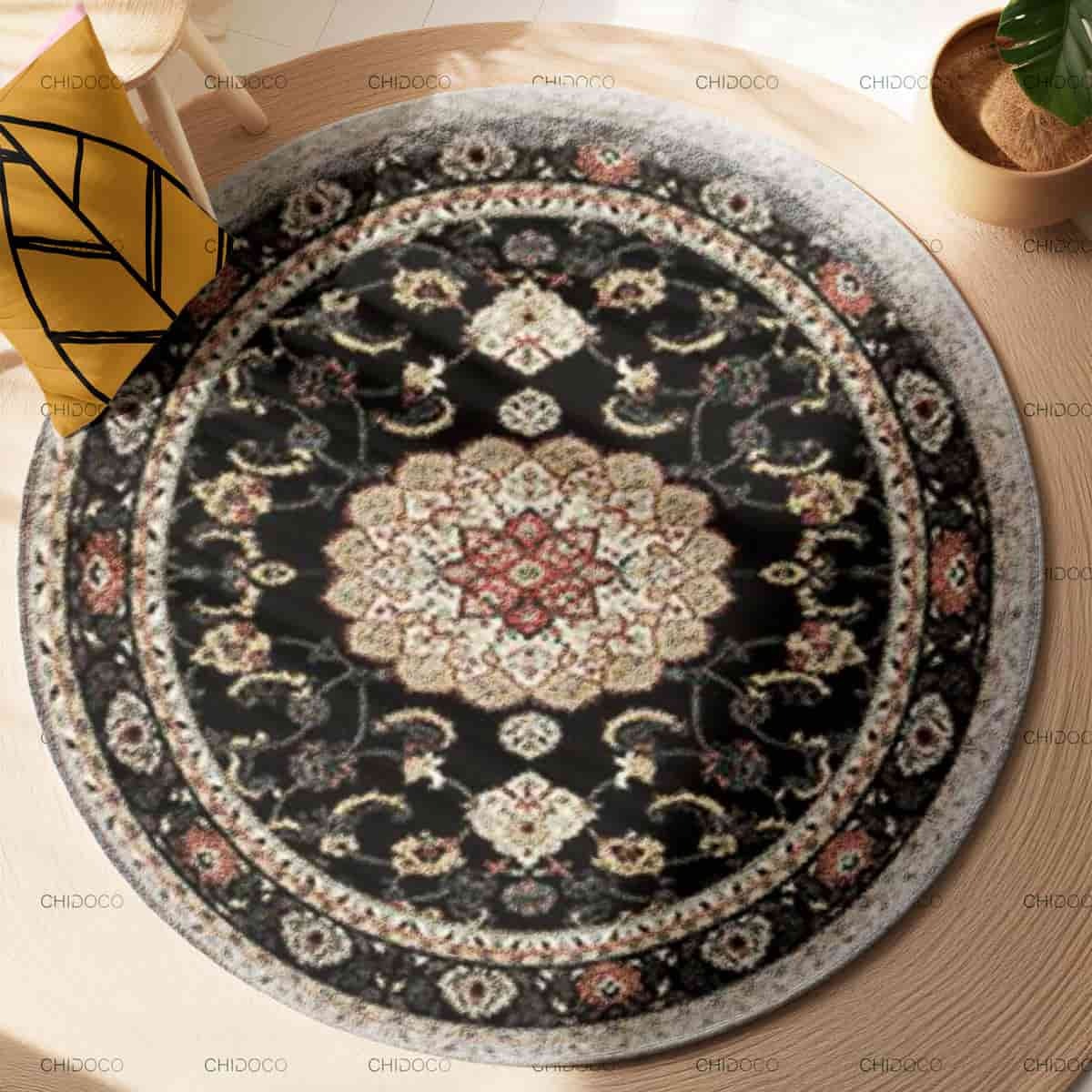 فرش گرد ماشینی