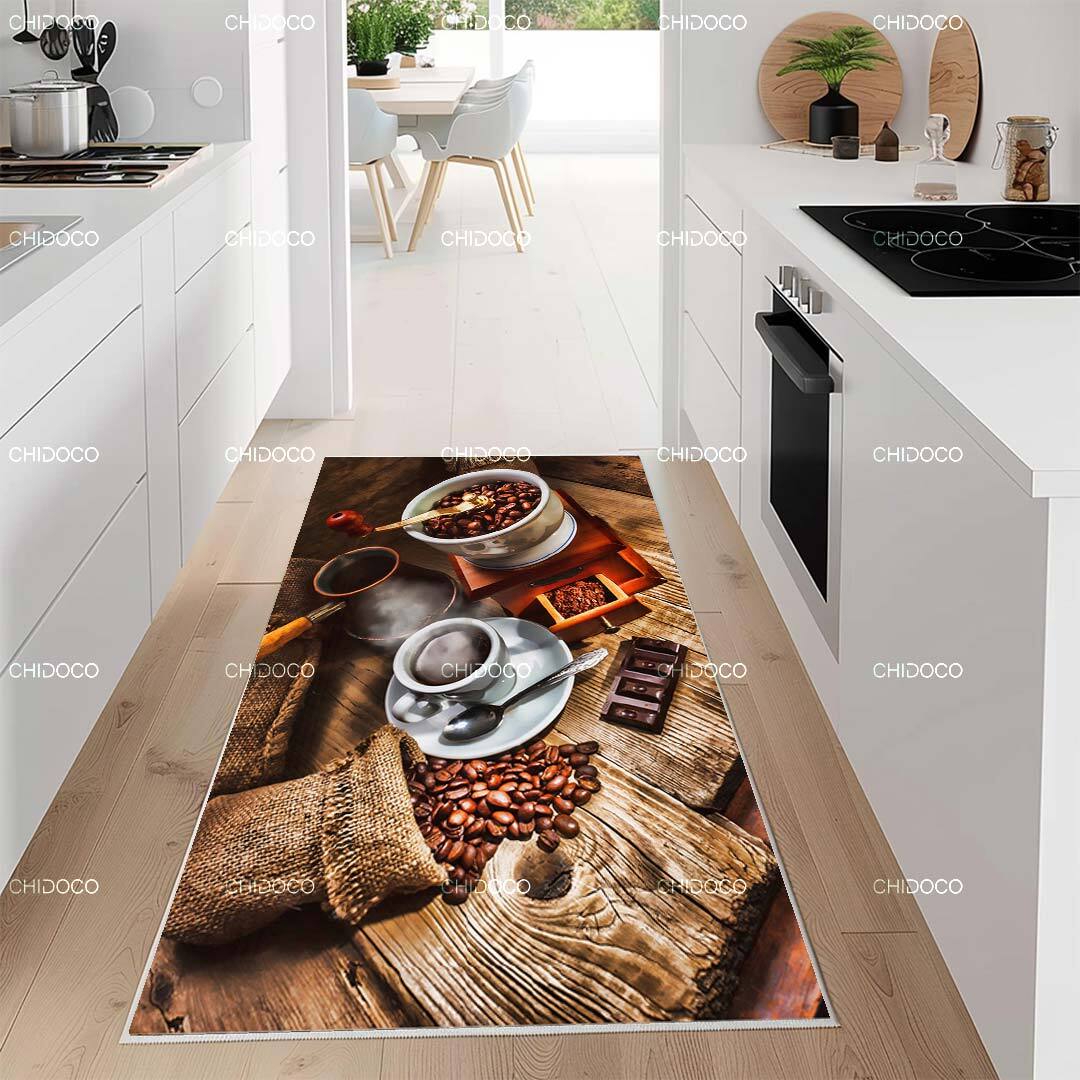  فرش آشپزخانه با کابینت سفید 