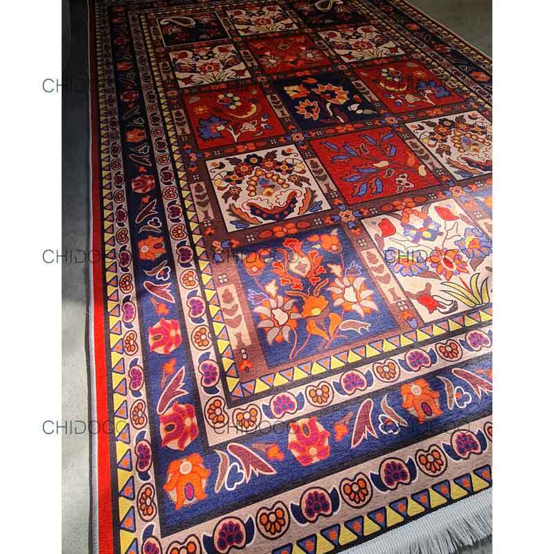 فرش ابریشم خشتی