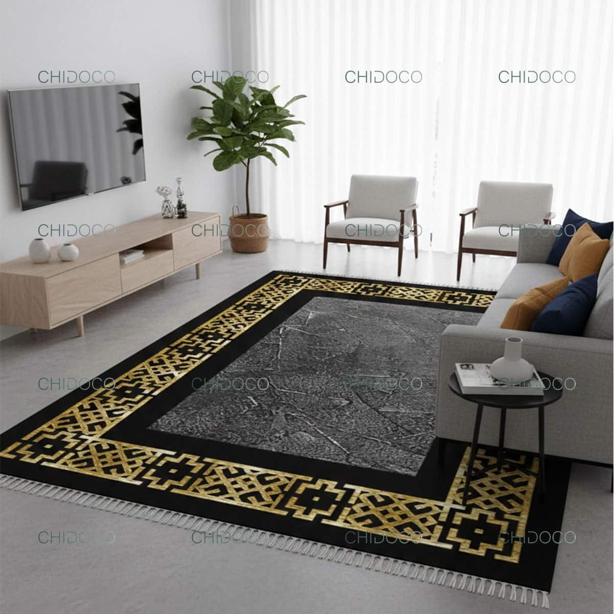  فرش مدرن طوسی 