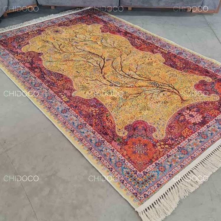 فرش ابریشم 