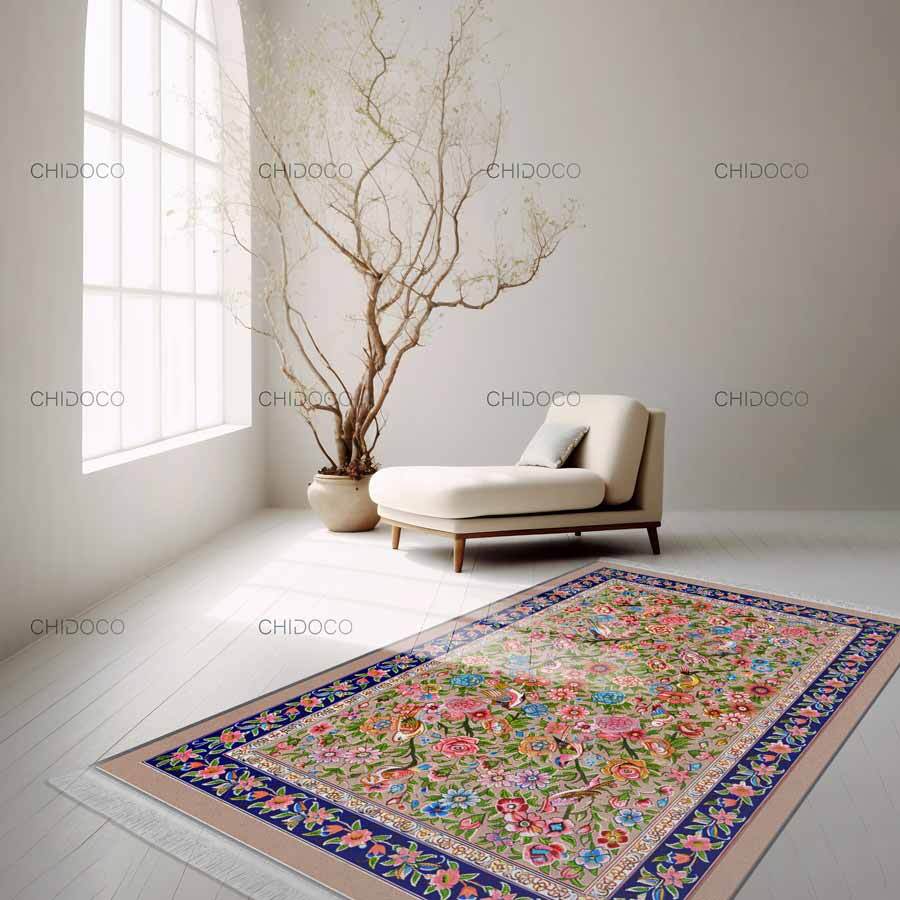 فرش ابریشم فانتزی