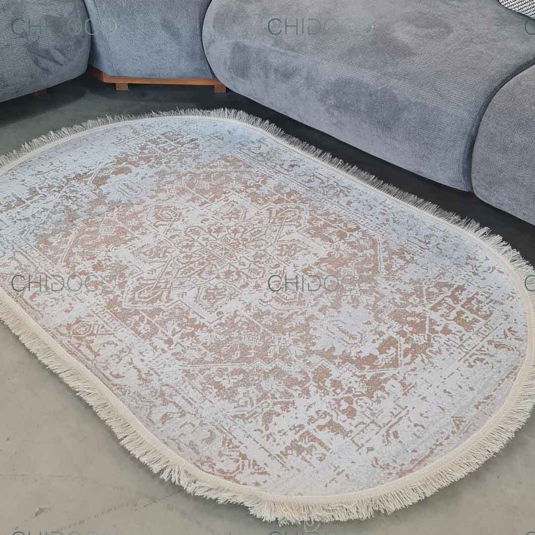 فرش بیضی