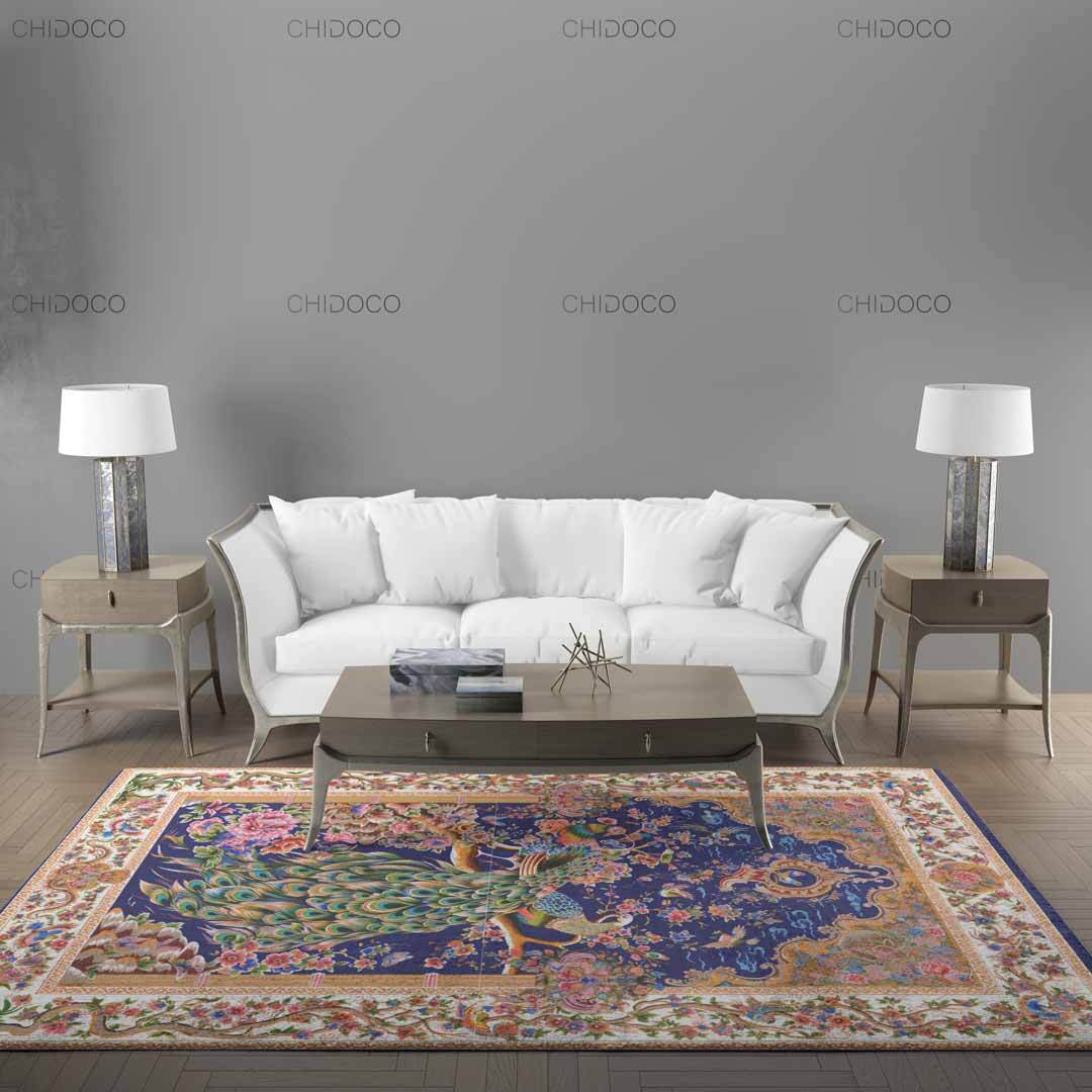 فرش ابریشم فانتزی