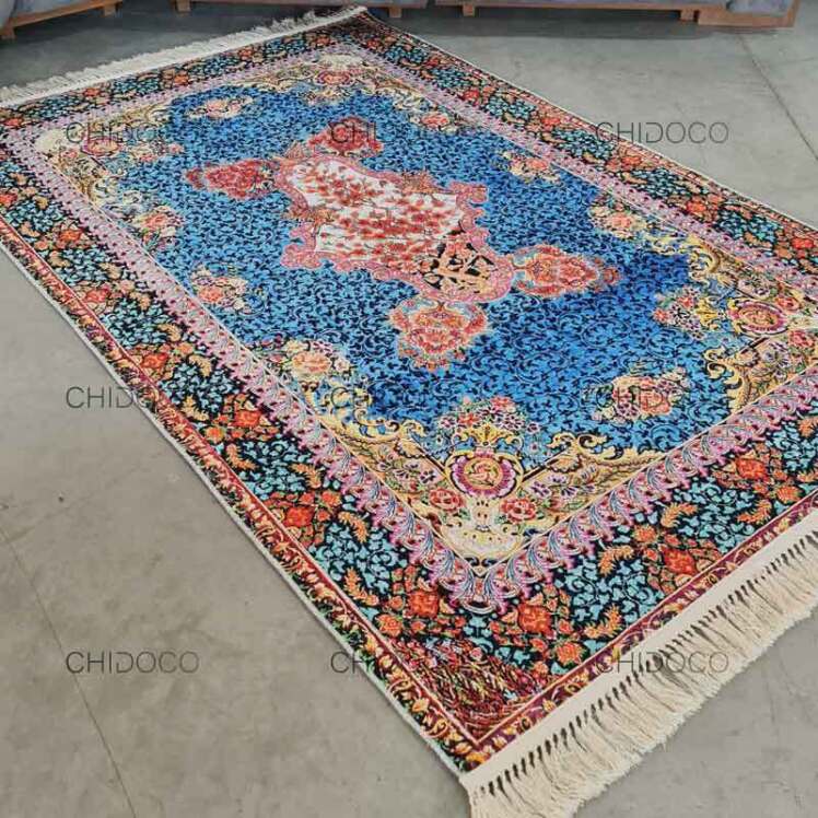 فرش ابریشم 