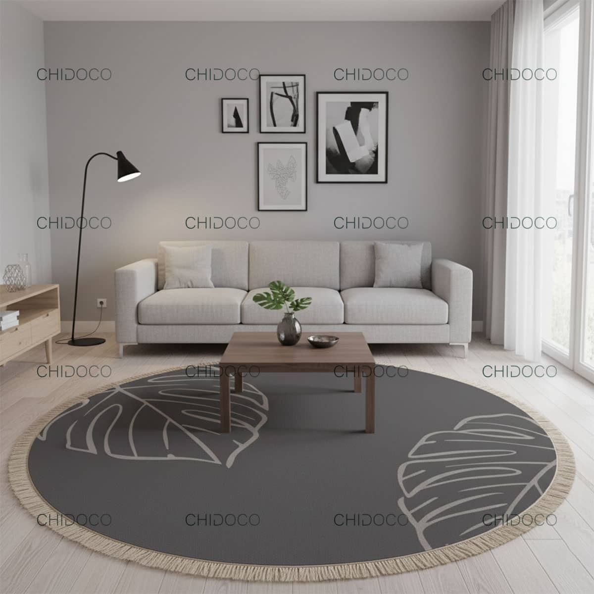  فرش دایره مینیمال 