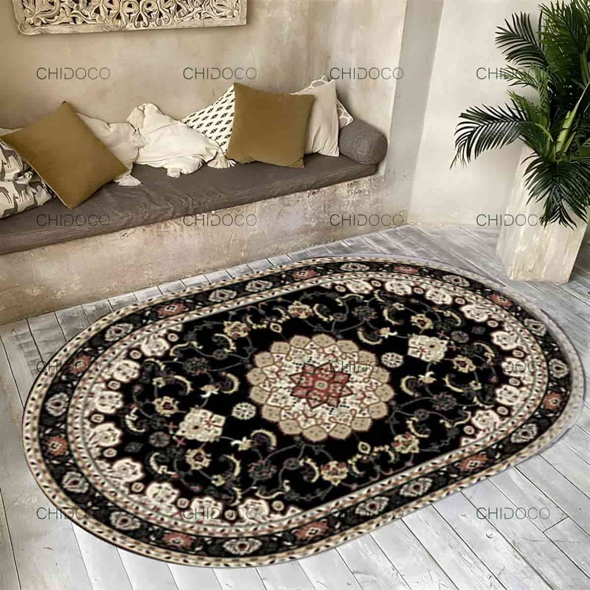فرش بیضی 4 متری