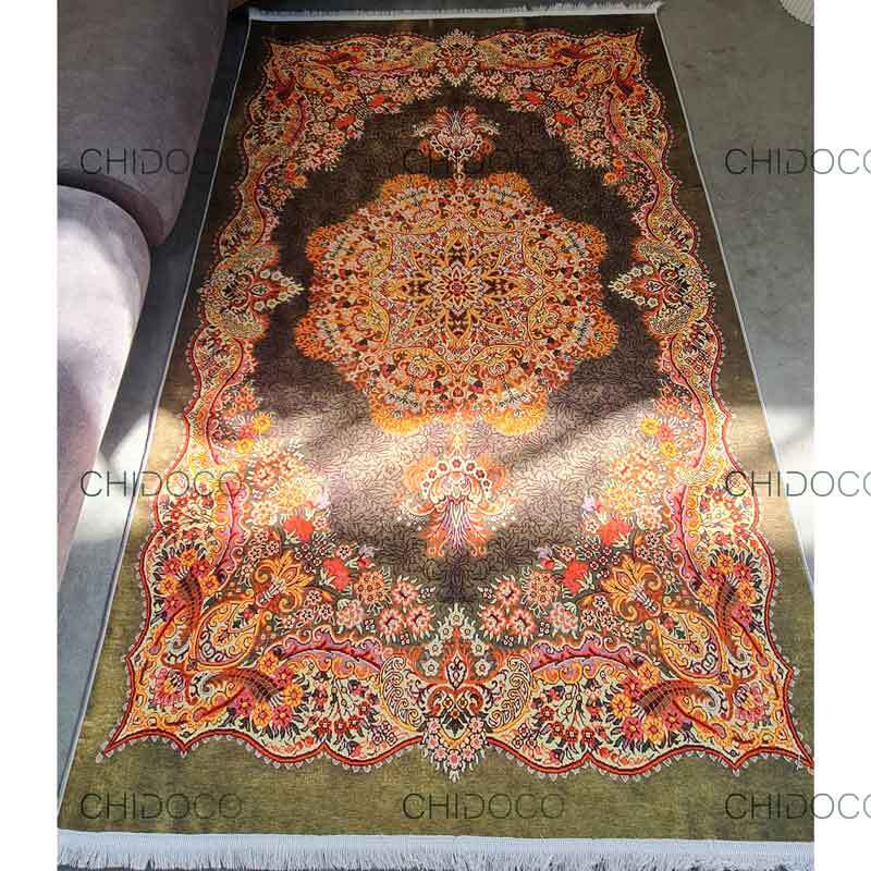 فرش ابریشم فانتزی